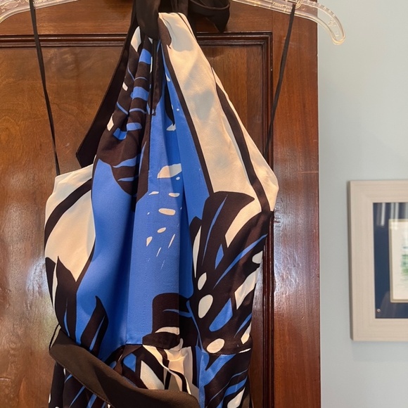 NWT Reiss Erin Palm Print Midi Dress -  Size 2 - Picture 2 of 11